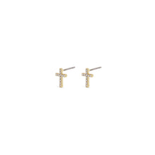 Load image into Gallery viewer, Pilgrim CLARA Crystal Cross Earrings