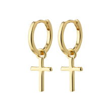 Load image into Gallery viewer, Pilgrim DAISY Recycled Cross Hoops