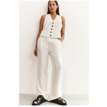Load image into Gallery viewer, YAYA 301202-505 Striped Linen Trousers