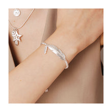 Load image into Gallery viewer, Bibi Bijoux Pave Feather Friendship Bracelet
