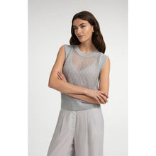 Load image into Gallery viewer, YAYA 01-000600-606 Open Knit Top with Matching Underlayer