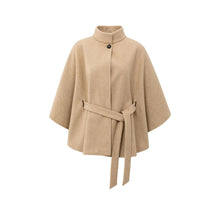 Load image into Gallery viewer, YAYA 03-521004-510 Soft Woven Poncho with Collar and Belt