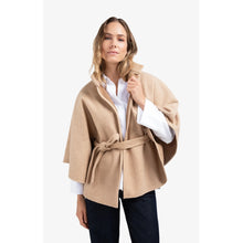 Load image into Gallery viewer, YAYA 03-521004-510 Soft Woven Poncho with Collar and Belt