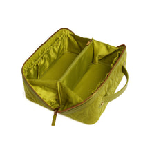 Load image into Gallery viewer, Alice Wheeler Velvet Train Case Lime