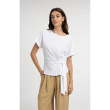 Load image into Gallery viewer, YAYA 01-709093-606 Top with Round Neckline and Knot Detail