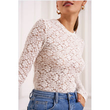Load image into Gallery viewer, On Trend Lace Round Neck Top