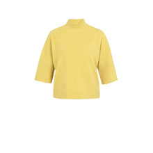 Load image into Gallery viewer, YAYA 01-000437-601 Sweater with Ribbed 3/4 Sleeves and Mock Neck