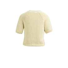 Load image into Gallery viewer, YAYA 01-000551-602 Chunky Knit Sweater with Short Sleeves and Round Neck