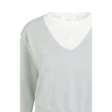 Load image into Gallery viewer, YAYA 01-000557-602 Sweater with Layered Look and Contrast Neckline