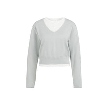 Load image into Gallery viewer, YAYA 01-000557-602 Sweater with Layered Look and Contrast Neckline