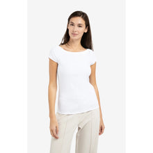 Load image into Gallery viewer, YAYA 709354-603 Ribbed Boatneck Top