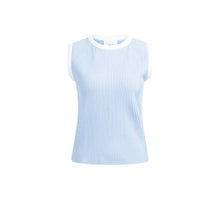 Load image into Gallery viewer, YAYA 01-000565-603 Sleeveless Ribbed Sweater with crew Neckline
