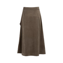 Load image into Gallery viewer, YAYA 01-401091-605 Midi Skirt with Wrap Effect and Tie Belt