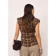 Load image into Gallery viewer, Co Couture Dagny Check Pleat Top