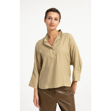 Load image into Gallery viewer, YAYA 01-701410-608 Soft Oversized Blouse with Polo Collar
