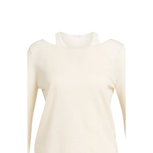 Load image into Gallery viewer, yaya 01-000618-608 Double Layered Fine Knit Top with Long Sleeves