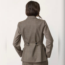 Load image into Gallery viewer, Co Couture Veya Check Fitted Blazer