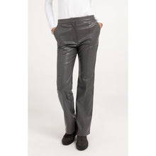 Load image into Gallery viewer, YAYA 01-309293-610 Stretch faux leather flared trousers