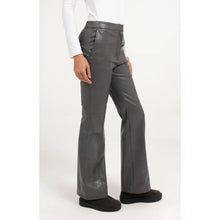 Load image into Gallery viewer, YAYA 01-309293-610 Stretch faux leather flared trousers