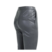 Load image into Gallery viewer, YAYA 01-309293-610 Stretch faux leather flared trousers