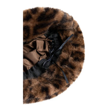Load image into Gallery viewer, YAYA 03-309024-610 Faux fur bucket hat with leopard print