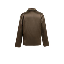 Load image into Gallery viewer, 01-701425-610 Satin blouse with collar
