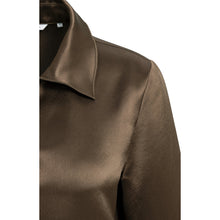Load image into Gallery viewer, 01-701425-610 Satin blouse with collar