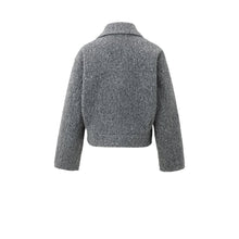 Load image into Gallery viewer, YAYA 02-001064-508 Short Bouclé Jacket with Zip & Stand Up Collar