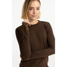 Load image into Gallery viewer, YAYA 01-709422-609 Long Sleeve Top With Lace Details