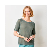 Load image into Gallery viewer, Suzy D Lumen Sparkly Knit Tee