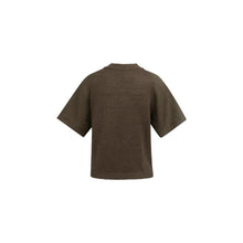 Load image into Gallery viewer, YAYA 01-000605-607 Knitted Top with Short Sleeves and Ribbed Neckline