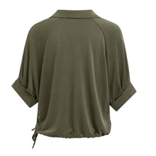 Load image into Gallery viewer, YAYA 01-709381-604 Jersey Top With Pleated Sleeves