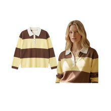 Load image into Gallery viewer, On Trend Polo Stripe Jumper