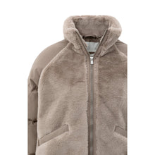 Load image into Gallery viewer, YAYA 02-001062-59 Short Teddy Jacket with Padded Sleeves