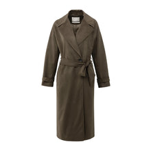Load image into Gallery viewer, YAYA 02-0919019-509 Long Suedine Coat with Belt