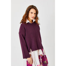Load image into Gallery viewer, Suzy D TADEA Crew Neck Crop Knit