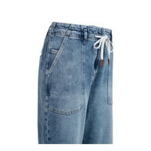 Load image into Gallery viewer, YAYA 01-311140-604 Loose Fit Jeans With Drawstring Waist