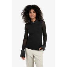 Load image into Gallery viewer, YAYA 709346-511 Mesh Sleeve Top