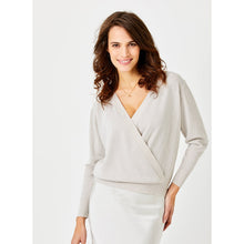 Load image into Gallery viewer, Suzy D Lavinia Crossover Knit Sweater