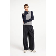 Load image into Gallery viewer, YAYA 01-301286-609 Woven Trousers Wide Legs And Asymmetrical Closure