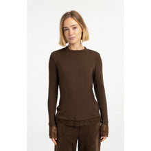 Load image into Gallery viewer, YAYA 01-709422-609 Long Sleeve Top With Lace Details