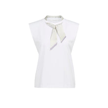 Load image into Gallery viewer, YAYA 01-709396-606 Sleeveless Top With Scarf