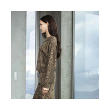 Load image into Gallery viewer, AGGEL Wool/ Lurex blend Jacquard Blouse