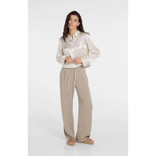 Load image into Gallery viewer, YAYA 01-301253-604 Woven Wide Leg Trousers With Pleats