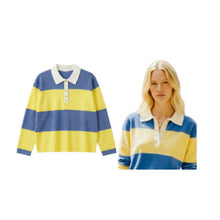 Load image into Gallery viewer, On Trend Polo Stripe Jumper