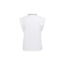 Load image into Gallery viewer, YAYA 01-709396-607 Double Layer Sleeveless Top with Scarf Detail