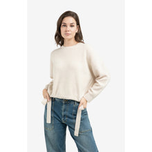 Load image into Gallery viewer, YAYA 01-000555-602 Knitted Sweater with Tie Details at the Hem