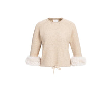 Load image into Gallery viewer, YAYA 01-000662-610 Sweater with detachable faux fur cuffs