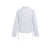 Load image into Gallery viewer, YAYA 01-201203-602 Fitted Blouse with Side Drawstrings