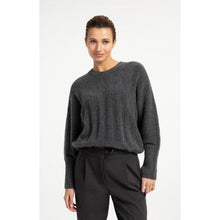 Load image into Gallery viewer, YAYA 01-000631-609 Sweater with Batwing Sleeves and Drawcord Hem